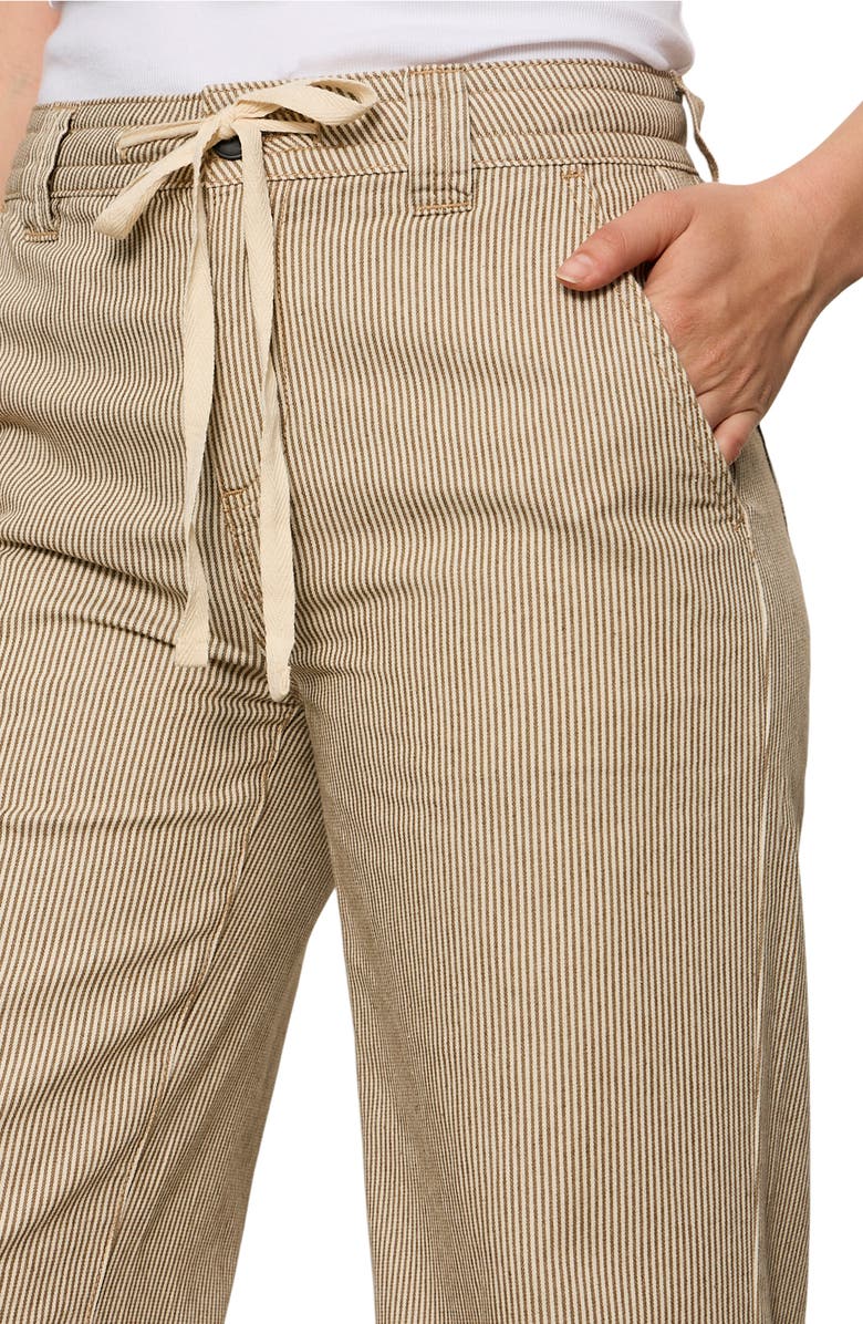 Sanctuary Lily Stripe Crop Pants, Alternate, color, Lido Stripe Brown