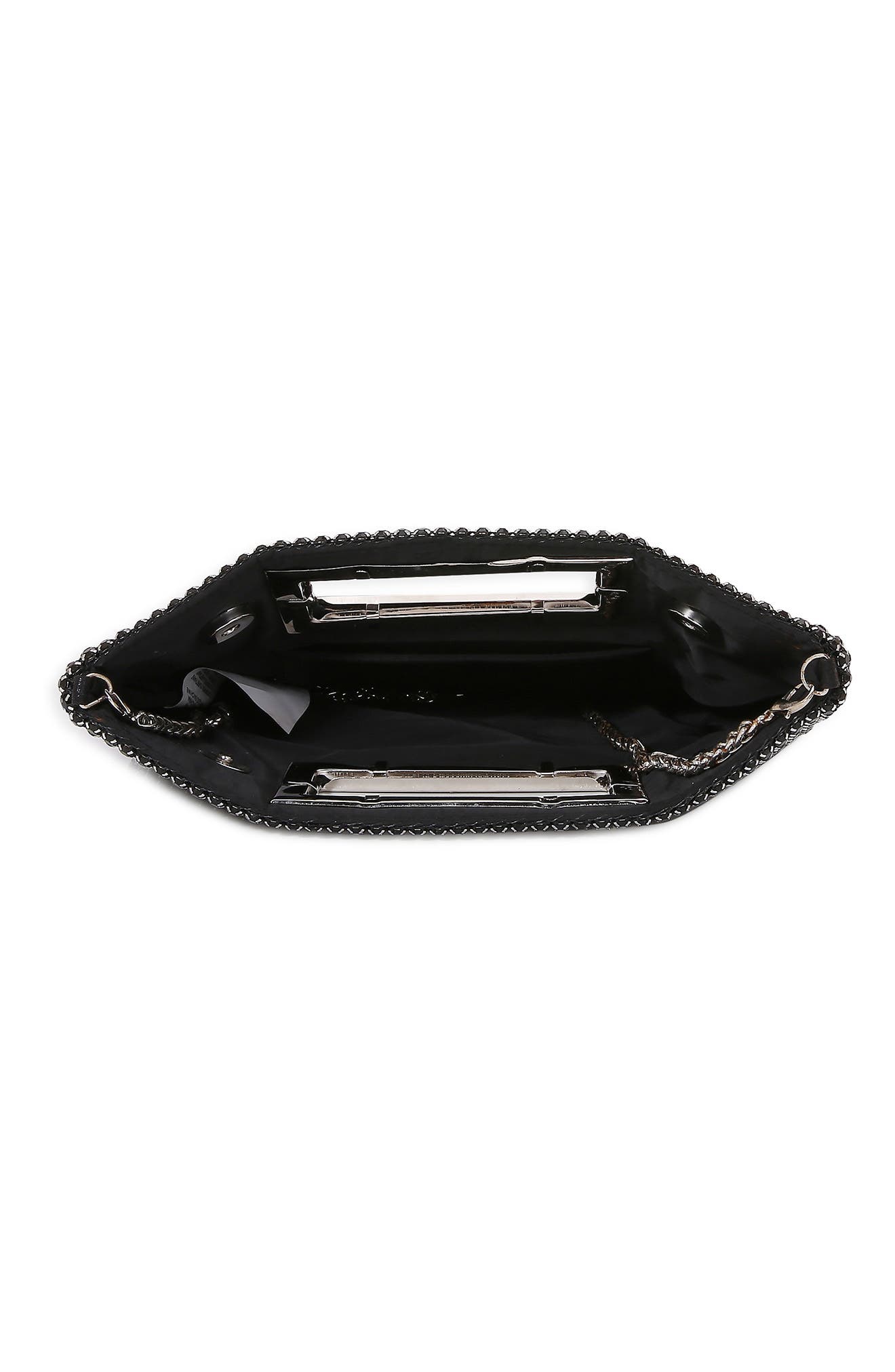 BERNESS Rhinestone Rectangular Clutch, Alternate, color, Black