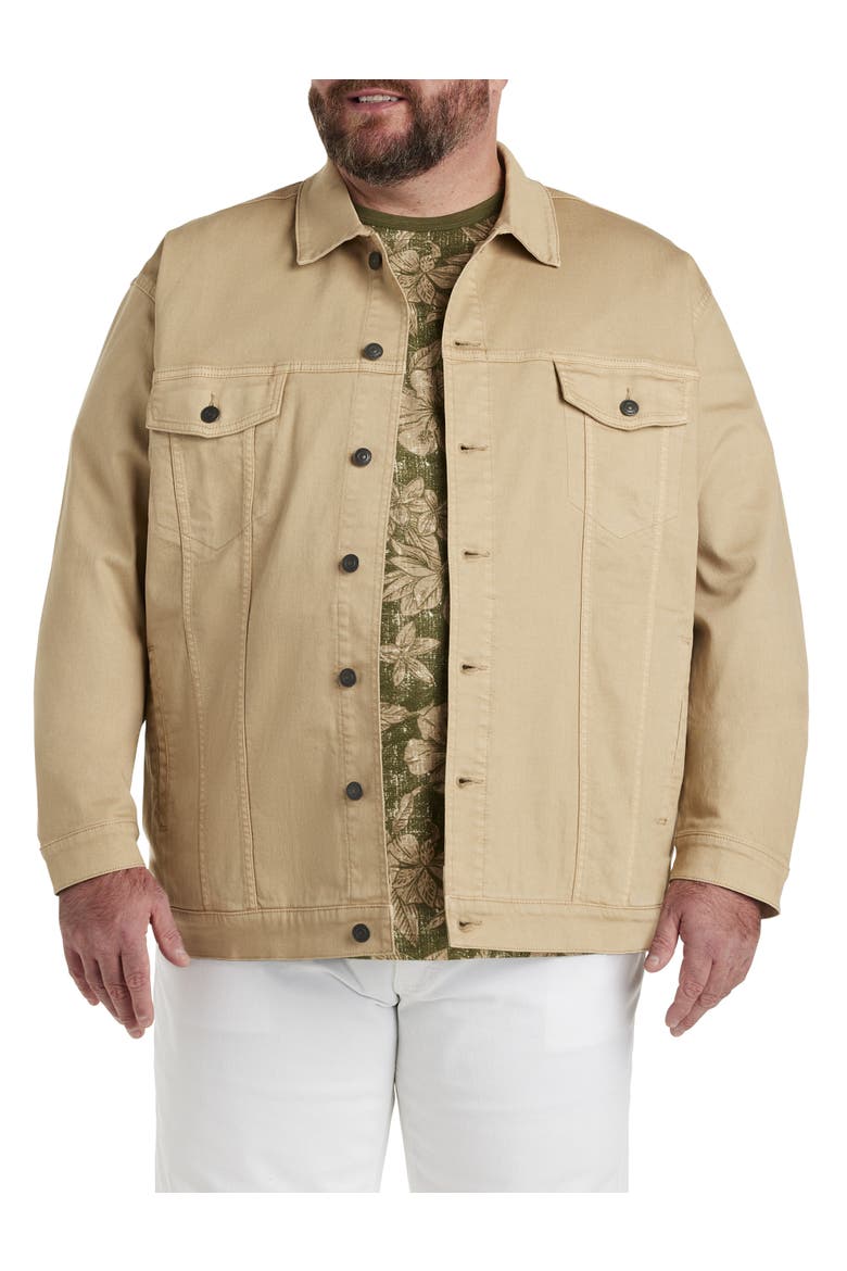Big & Tall Twill Jacket, Alternate, color, LIGHT TAN