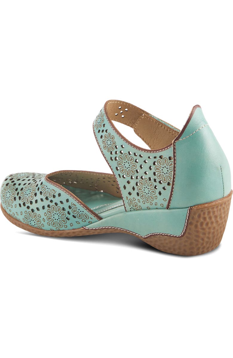 L'Artiste by Spring Step Americana Ankle Strap Clog, Alternate, color, Sky Blue