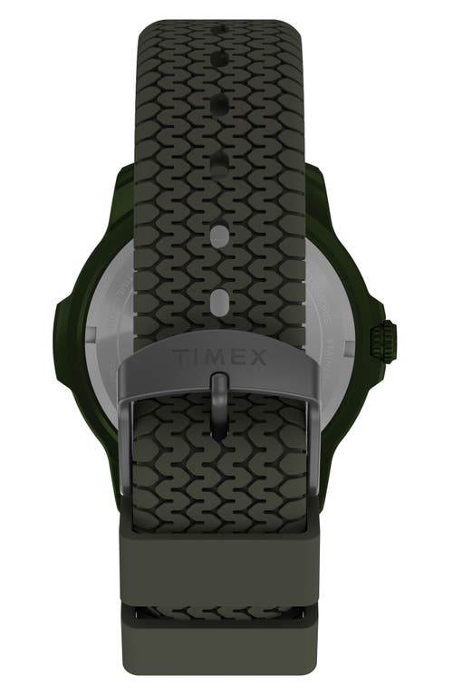 Timex ® Expedition Timberline Silicone Strap Watch, 42mm In Green