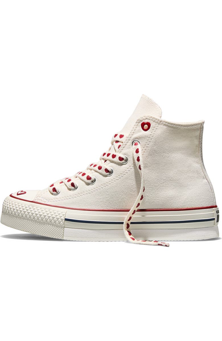 Converse Kids' Chuck Taylor<sup>®</sup> All Star<sup>®</sup> EVA Lift High Top Sneaker, Alternate, color, Vintage White/ Vintage White