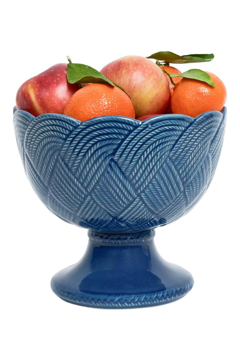 Le Panier Mystic Knot Footed Bowl, Alternate, color, DENIM