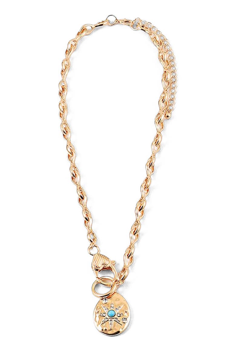 Happy Voyage Necklace, Main, color, Gold