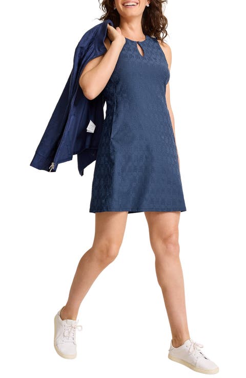 Aubrey Mongram Jacquard Sleeveless Minidress