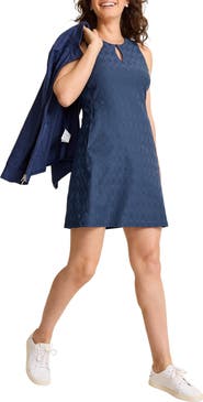 Tommy Bahama Aubrey Mongram Jacquard Sleeveless Minidress