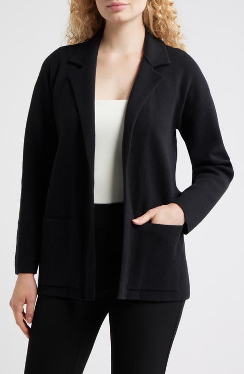 Open Front Knit Blazer (Regular & Petite)