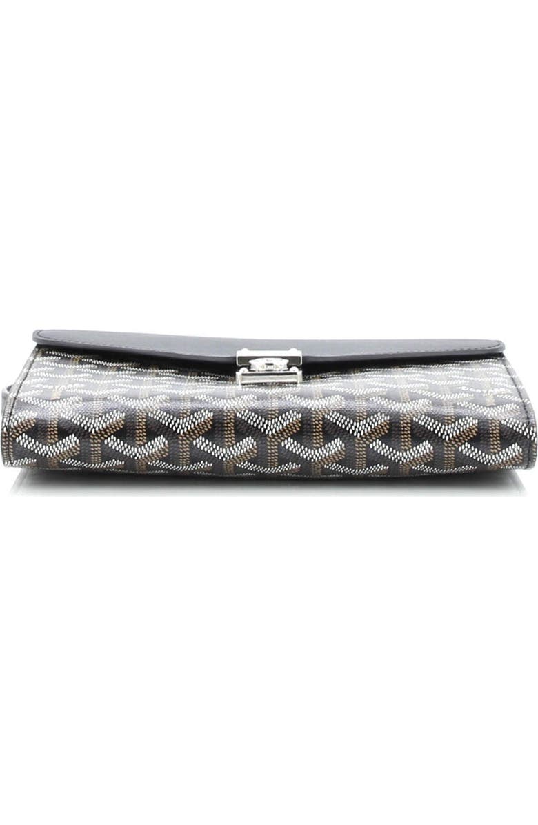 Pre-Owned Goyard Chypre Wallet on Strap Coated Canvas with Leather, Alternate, color,