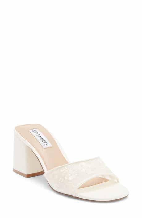 Steve Madden Claudiah Floral Embroidered Slide Sandal