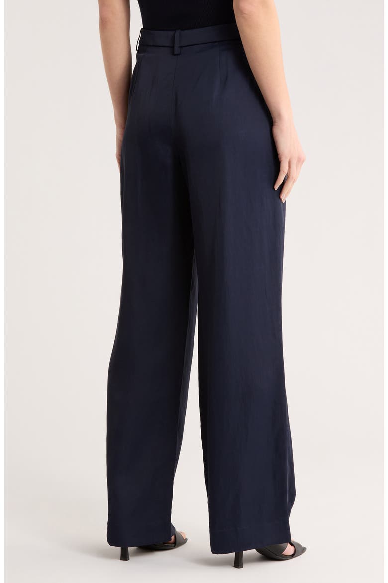 Sulli Pleated Pants, Alternate, color, MIDNIGHT