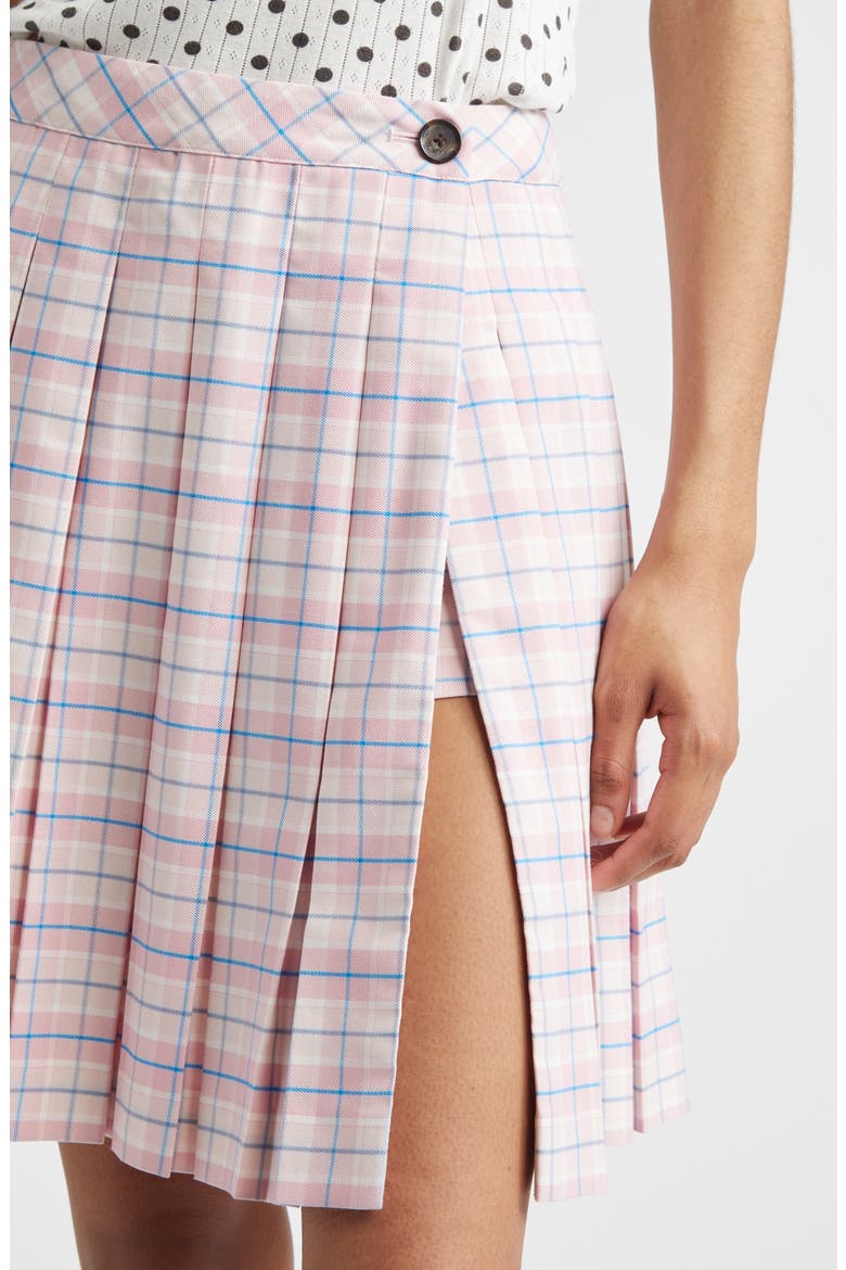 Astra Plaid Pleated Skort, Alternate, color, PINK MULTI