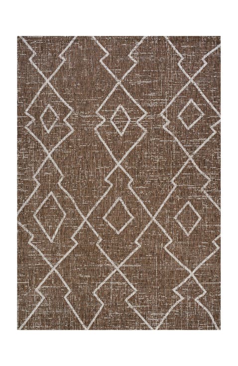 Carwa  Diamond Trellis Indoor/Outdoor Area Rug