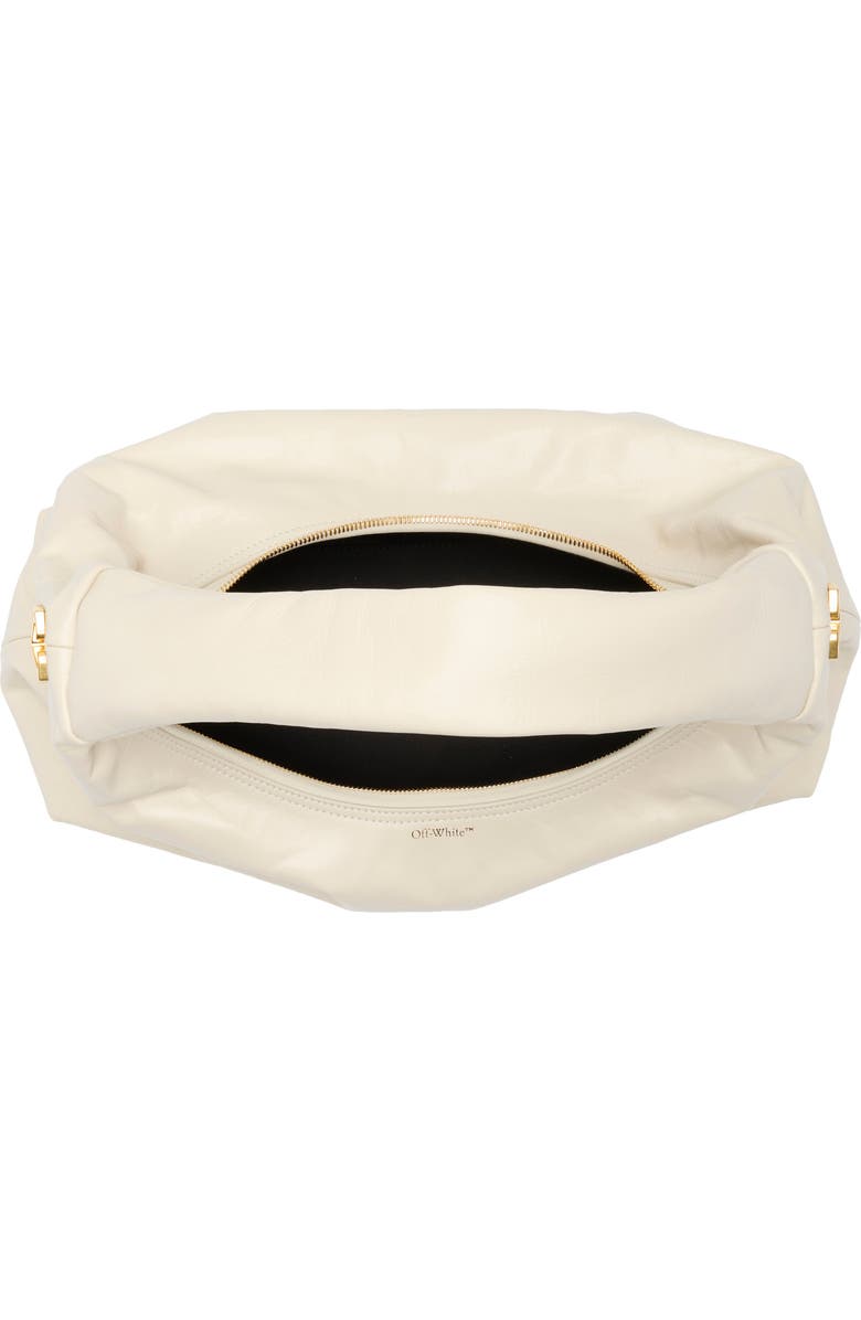 Off-White Arcade Leather Shoulder Bag, Alternate, color, Dust