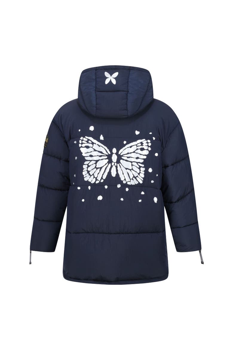 Christian Lacroix Gallican Baffled Padded Jacket, Alternate, color, Navy