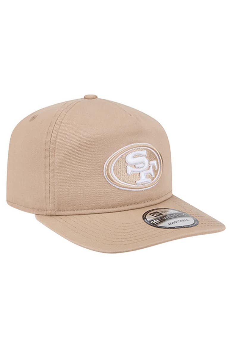 Men's New Era Tan San Francisco 49ers 19TWENTY Adjustable Hat, Alternate, color, Tan