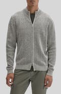 Robert Barakett Idris Full Zip Mock Neck Sweater