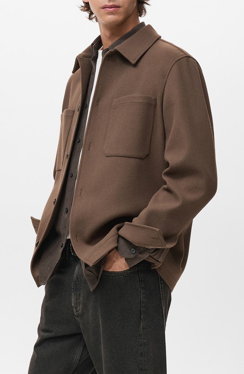 MANGO Pocket Shirt Jacket, Alternate, color, 