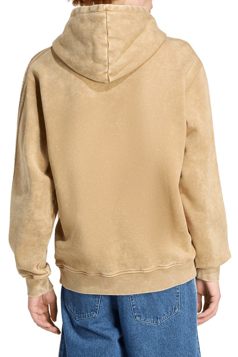 Washed Cotton Blend Hoodie, Alternate, color, CARDBO