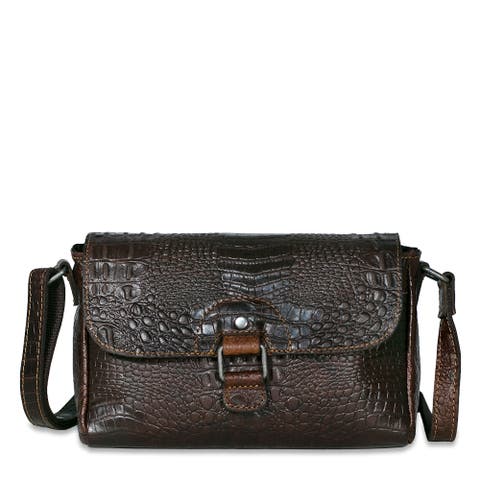 Hornback Croco Emma Petite Crossbody Bag
