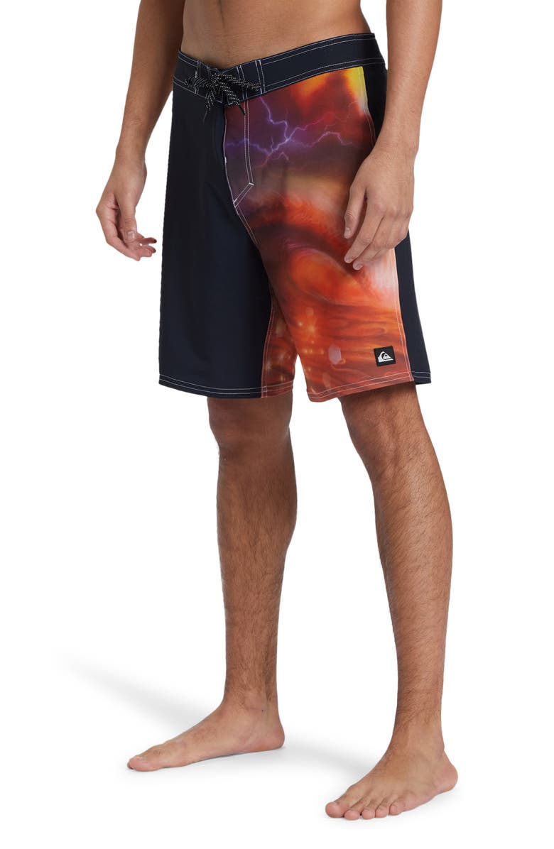 Quiksilver Surfsilk Board Shorts, Alternate, color, Tr Black Paper