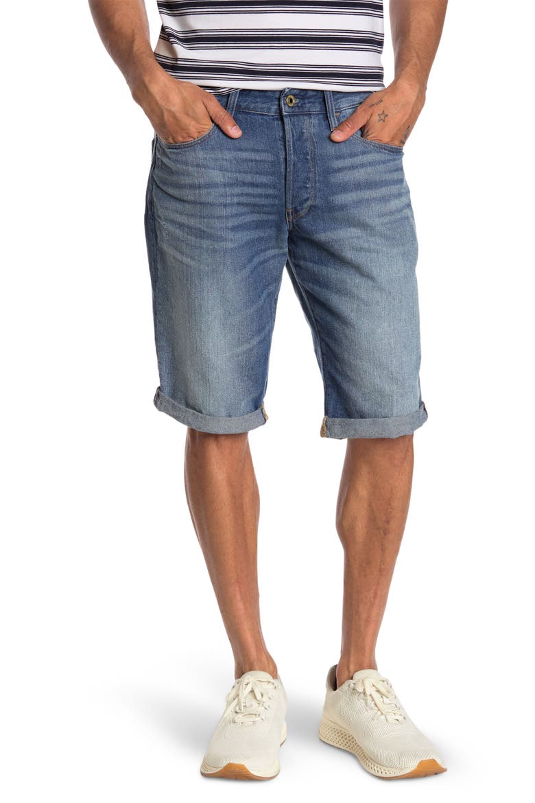 Slim Fit Denim Shorts, Main, color, MEDIUM AGED