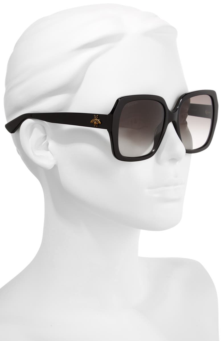 Gucci 54mm Gradient Square Sunglasses, Alternate, color, 