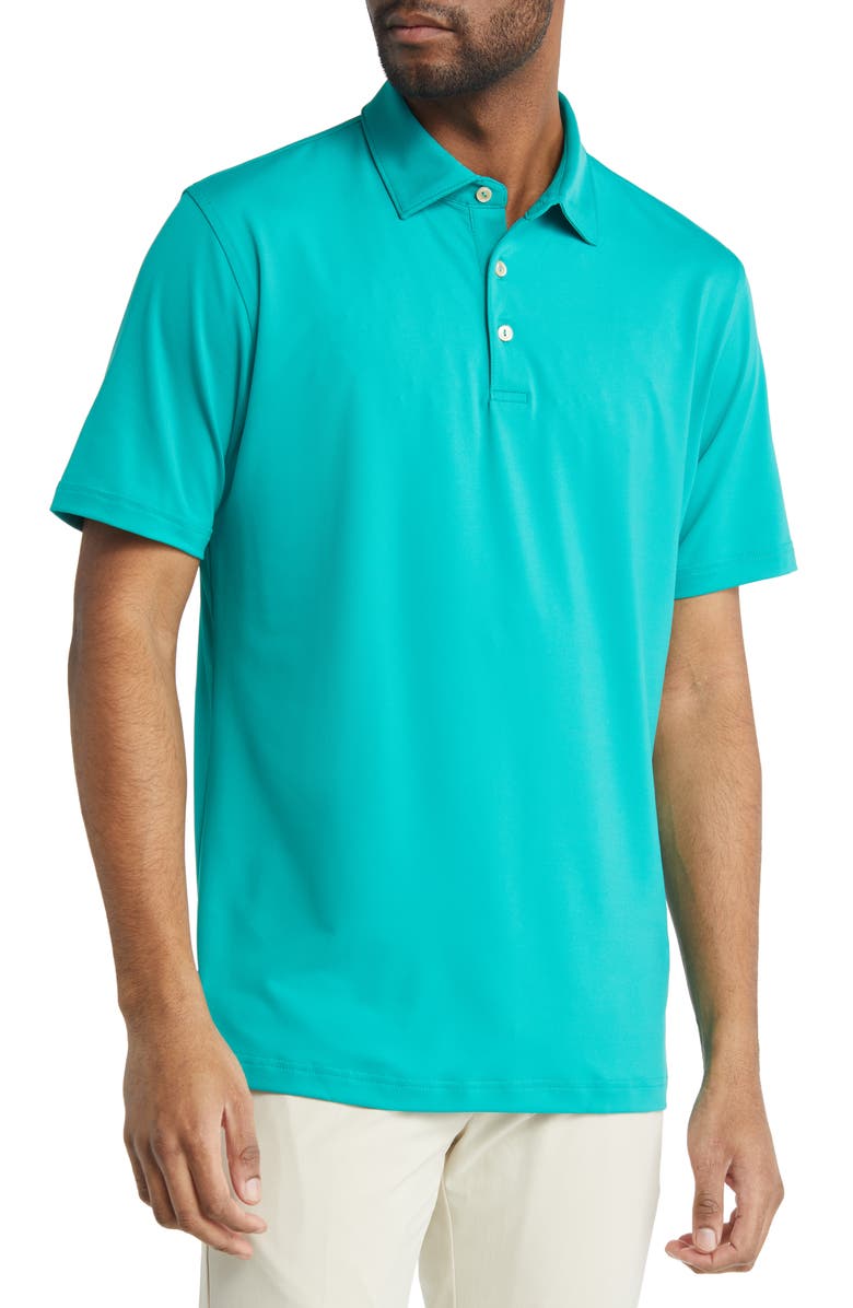 Peter Millar Solid Short Sleeve Performance Polo, Main, color, 