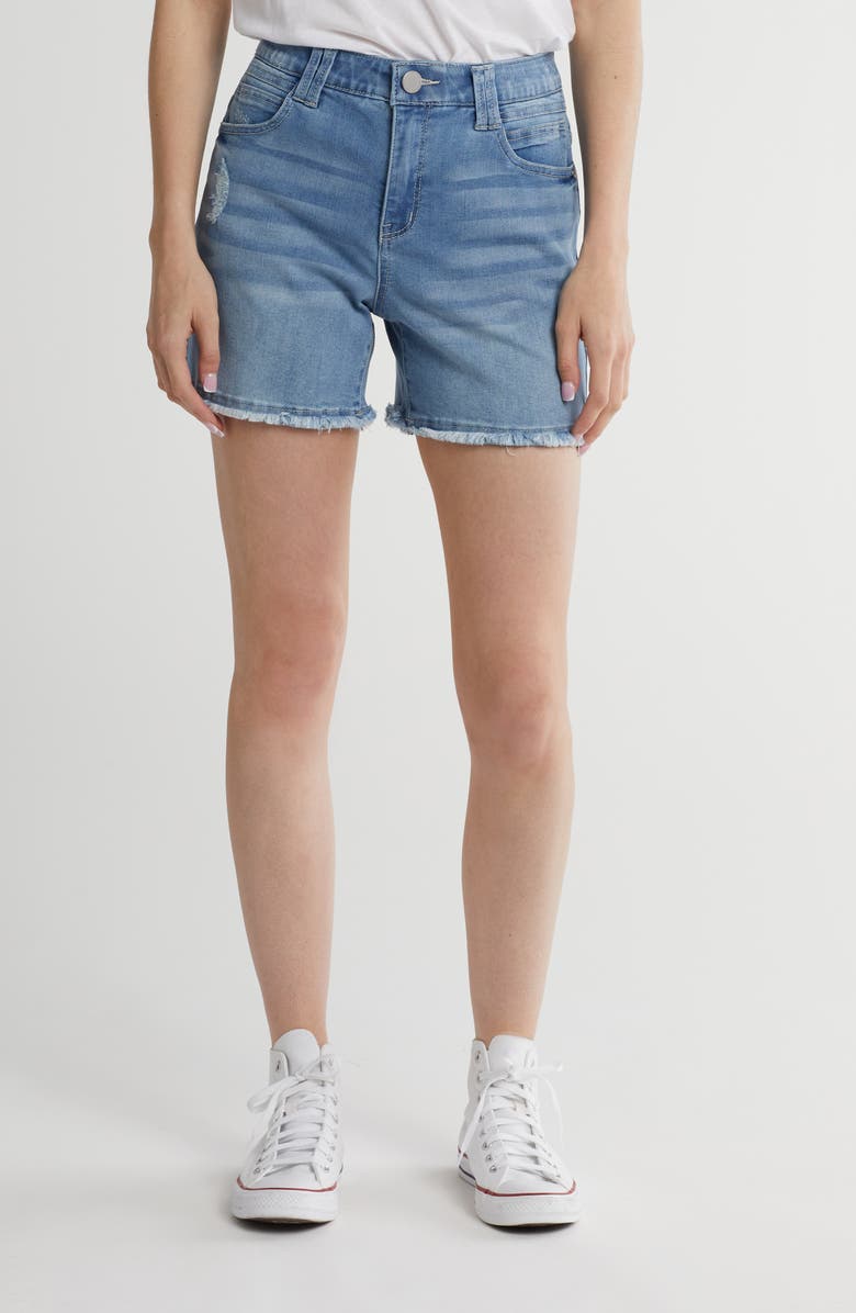 Democracy Cutouff Denim Shorts, Main, color, 