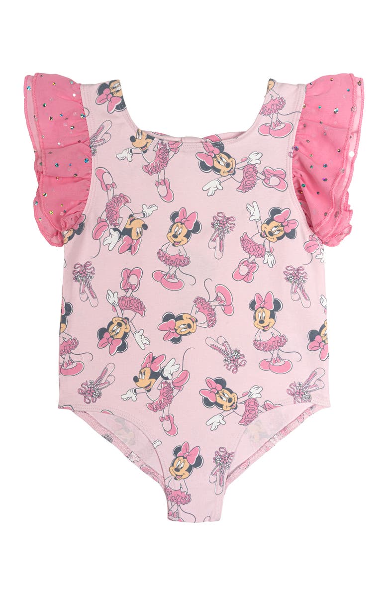 Disney Minnie Mouse Gymnastics 2-Piece Leotard and Skirt Set, Alternate, color, Minnie Mouse Pink