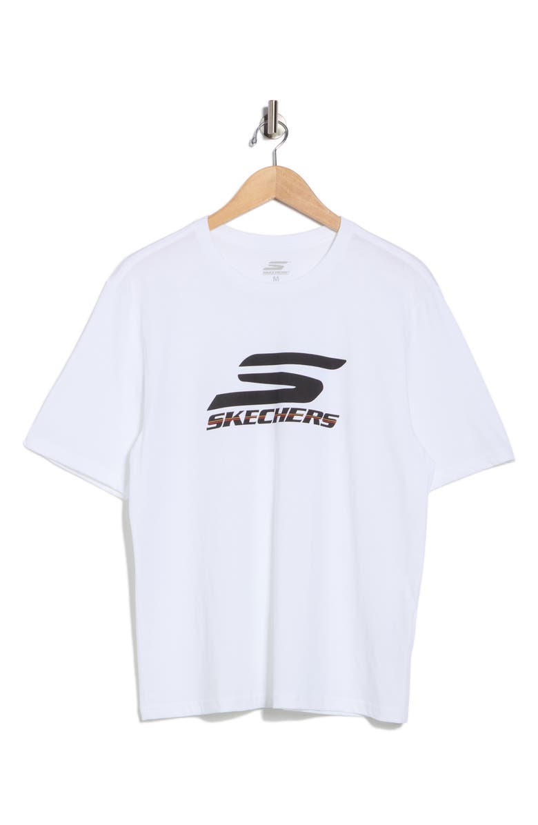SKECHERS Performance Logo T-Shirt, Alternate, color, Bright White
