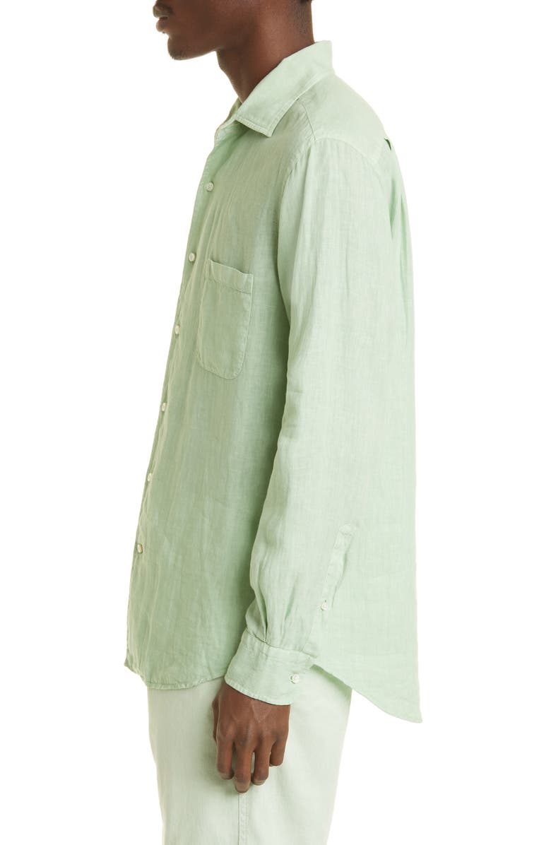 Loro Piana Andre Arizona Linen Button-Up Shirt, Alternate, color,