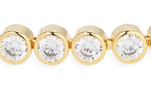 Nordstrom Cubic Zirconia Bezel Tennis Bracelet In Gold