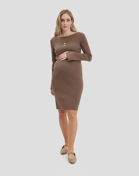 Hudson Maternity & Nursing Long Sleeve Dress