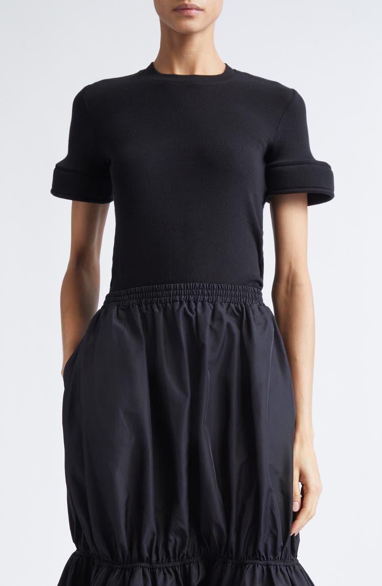 MELITTA BAUMEISTER Foam Cuff T-Shirt, Main, color, Black