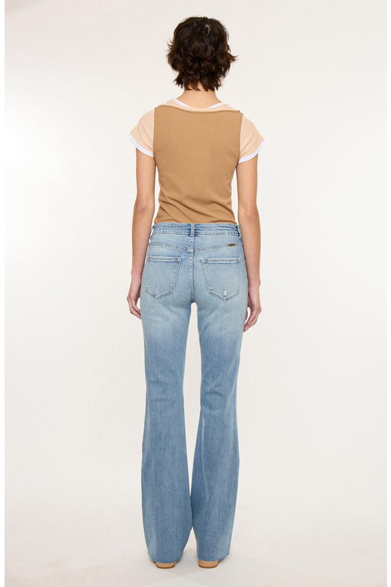 Brooke High Rise Flare Jeans, Alternate, color, Medium Light Wash