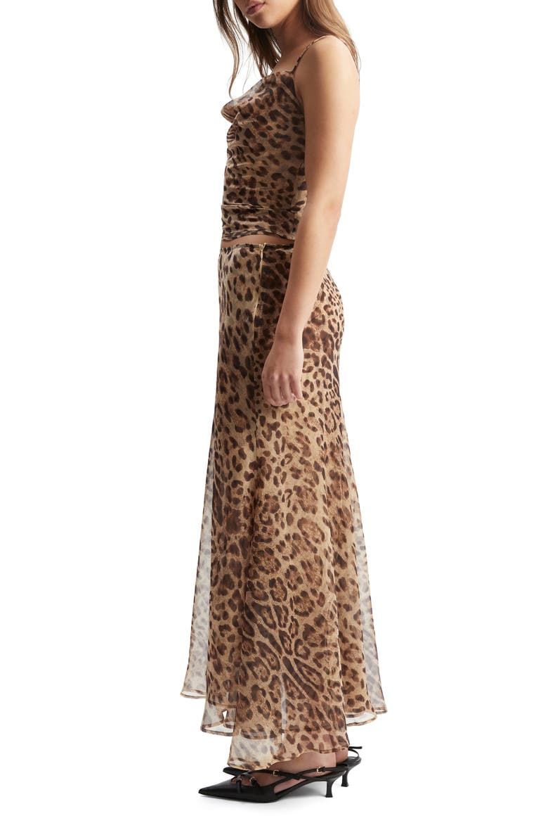 Monroe Cowl Neck Camisole, Alternate, color, BROWN LEOPARD