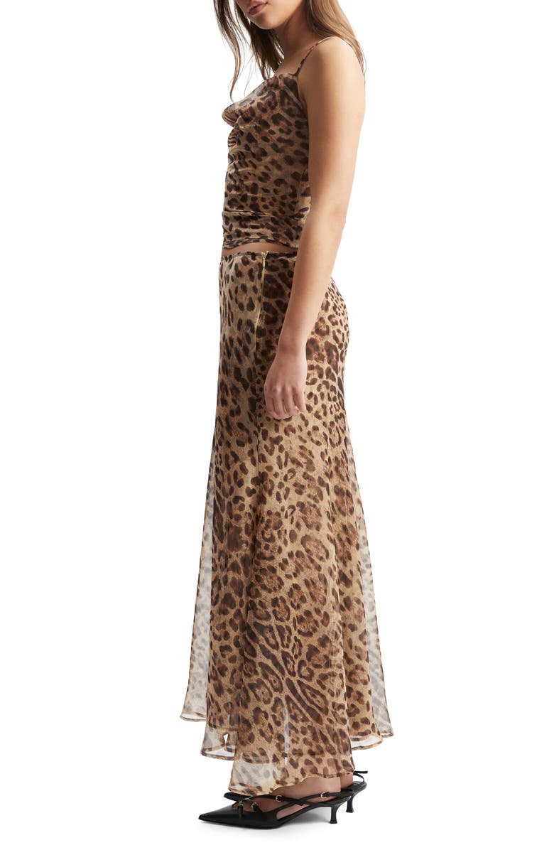 Bardot Monroe Cowl Neck Camisole, Alternate, color, Brown Leopard