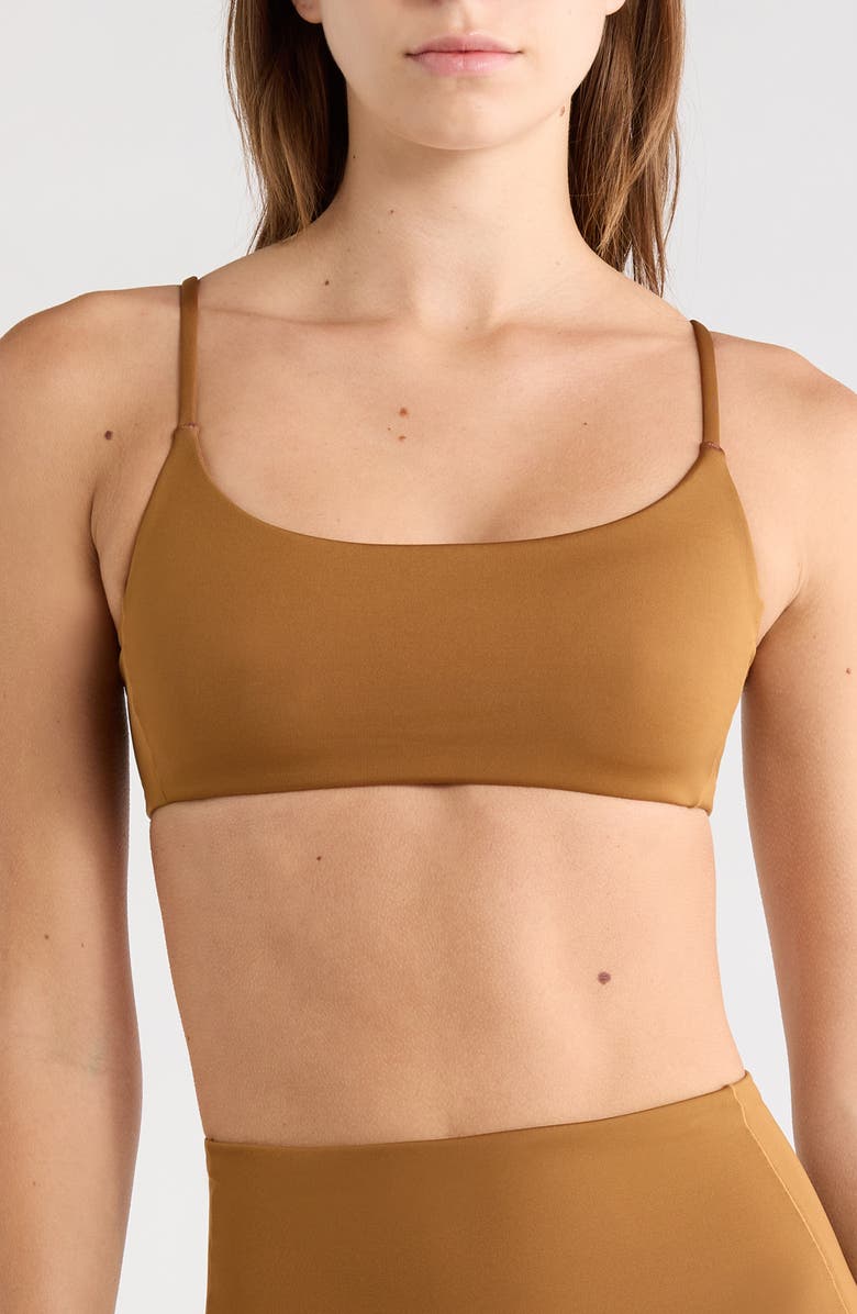 LEFT ON FRIDAY Pool Days Bikini Top, Main, color, Tan Lines Brown