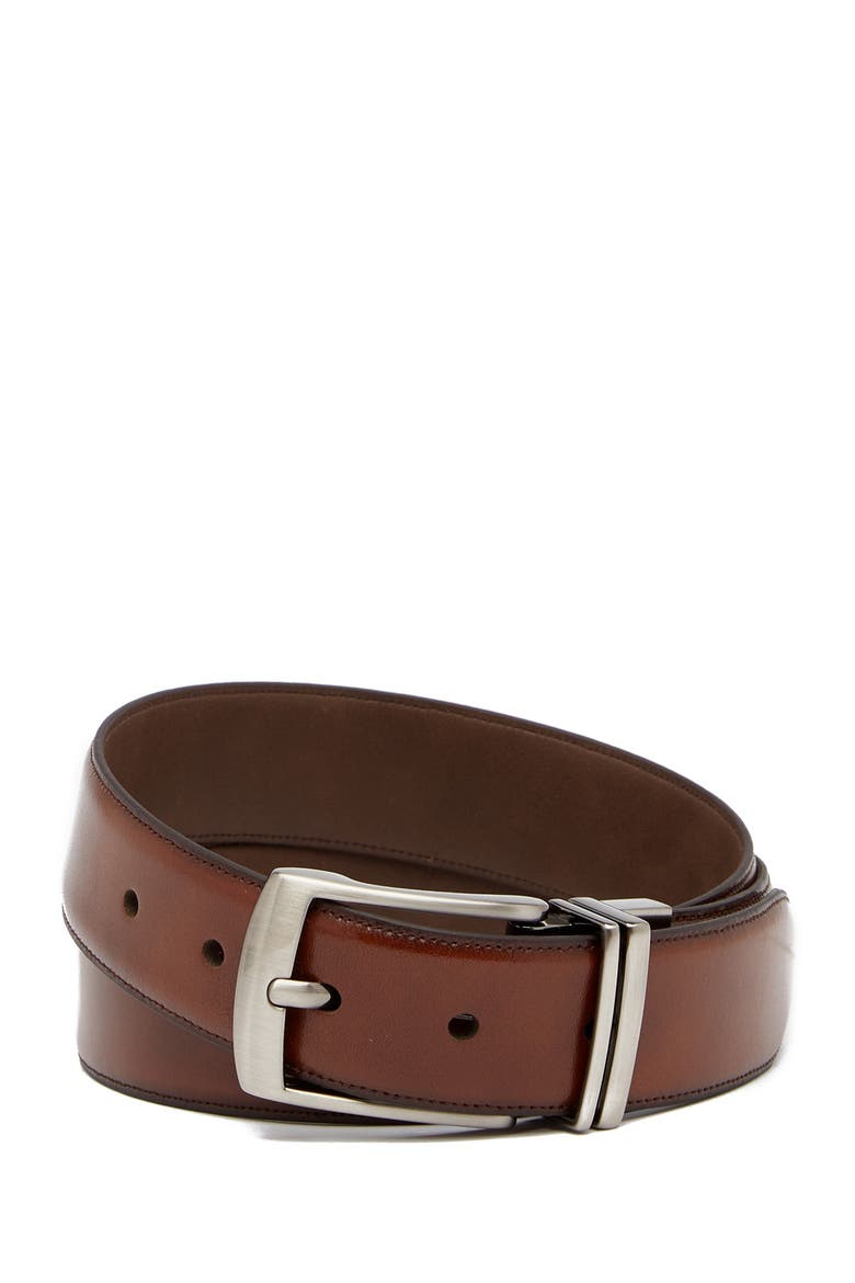 Reversible Leather Belt, Main, color, REV-COG/BRN