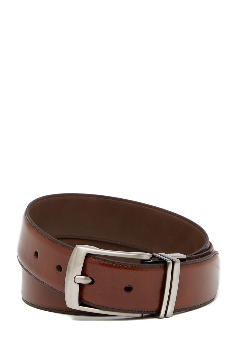 BOCONI Reversible Leather Belt, Main, color, Rev-Cog/Brn