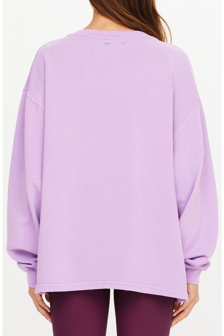 Soul Lou V-Neck Sweatshirt, Alternate, color, PURPLE