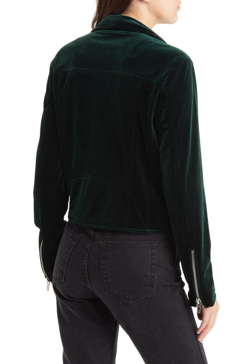 Belted Velvet Moto Jacket, Alternate, color, PERFECT STRANGERS