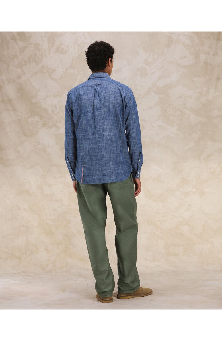 Fortela Sheep Chambray Shirt, Alternate, color, Blue