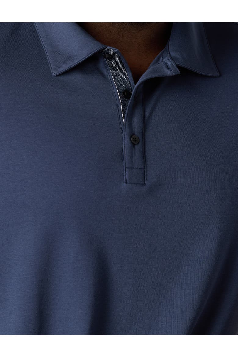 Big & Tall Georgia Polo Shirt, Alternate, color, BLUE