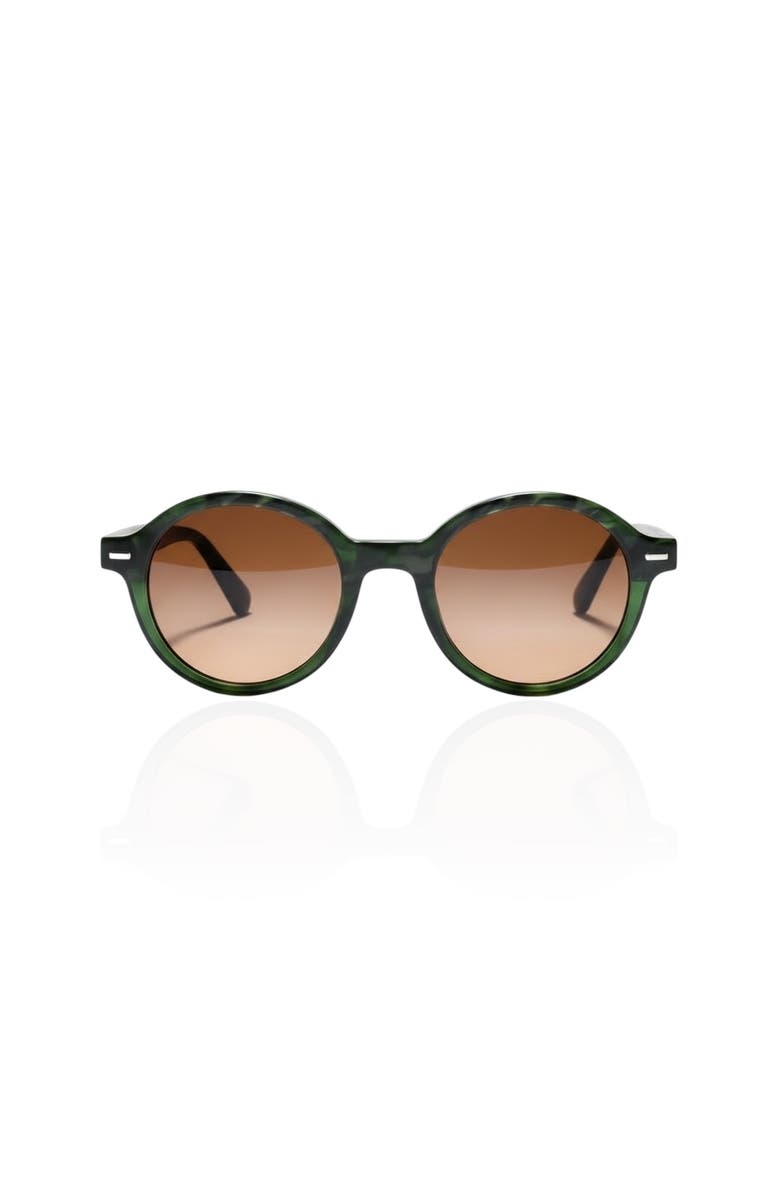 Tribal ëyës Emerald round 48mm sunglasses, Main, color, Green