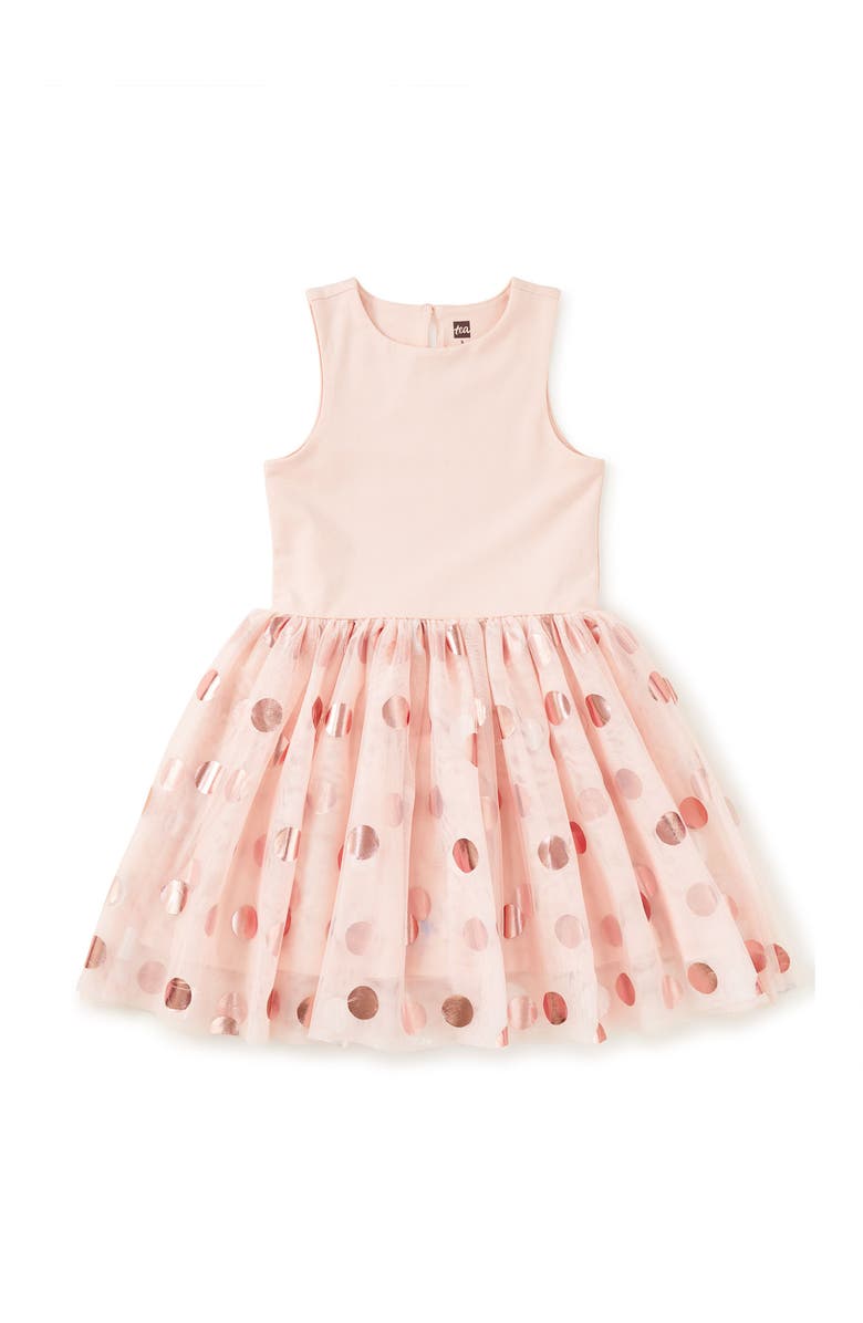 Tea Collection Printed Tulle Ballet Dress, Main, color, Flamenco Dots