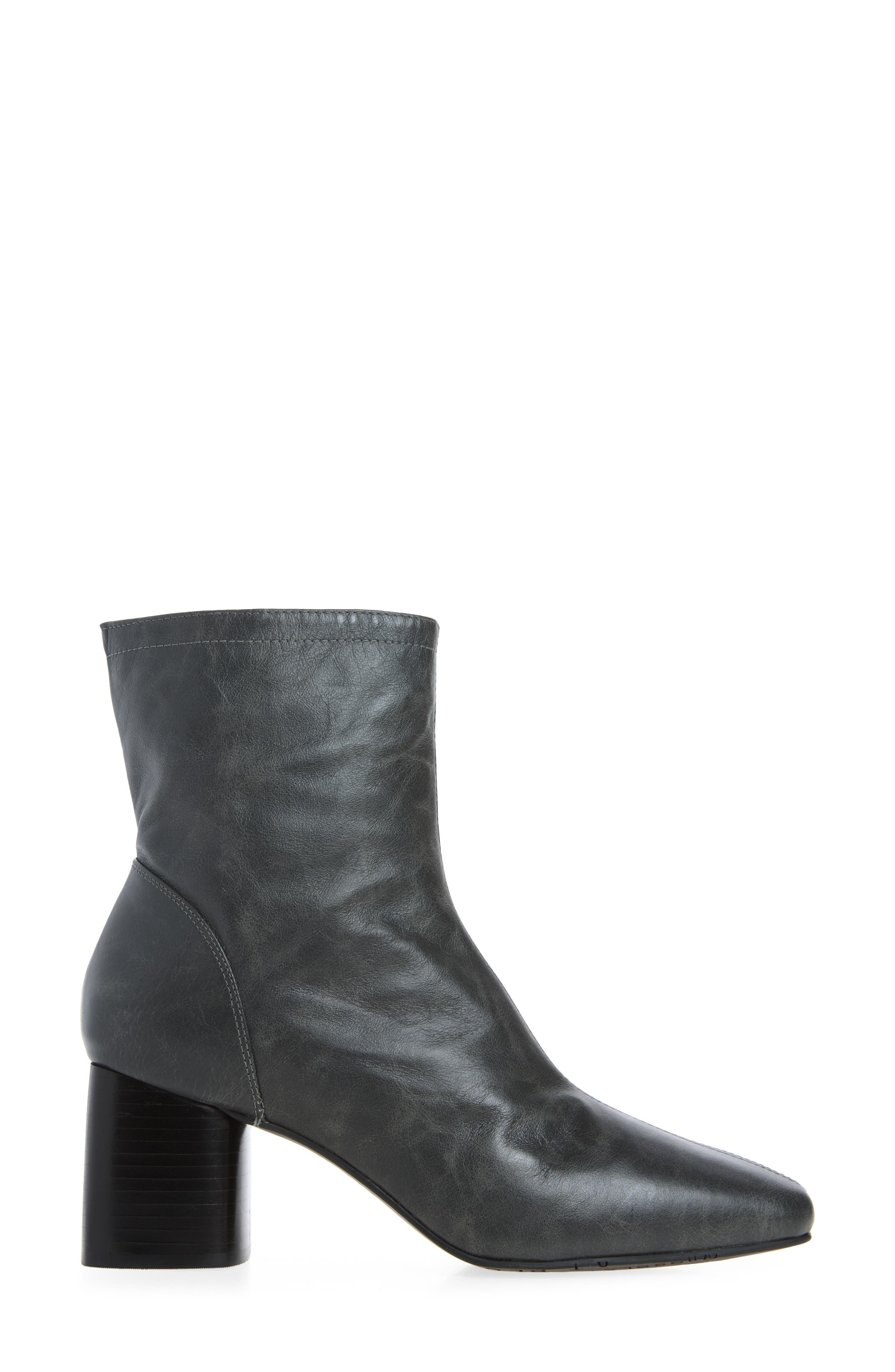 Darya Leather Ankle Bootie, Alternate, color, BLACK LEATHER