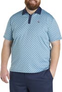 Original Penguin Big & Tall Bohemian Jacquard Blocked Polo Shirt