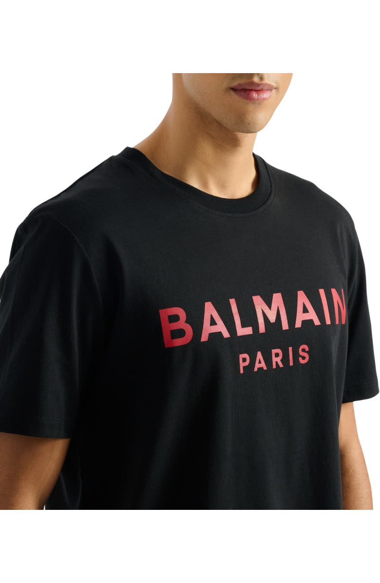 Balmain T-shirt with Balmain Paris print, Alternate, color, Multicolor