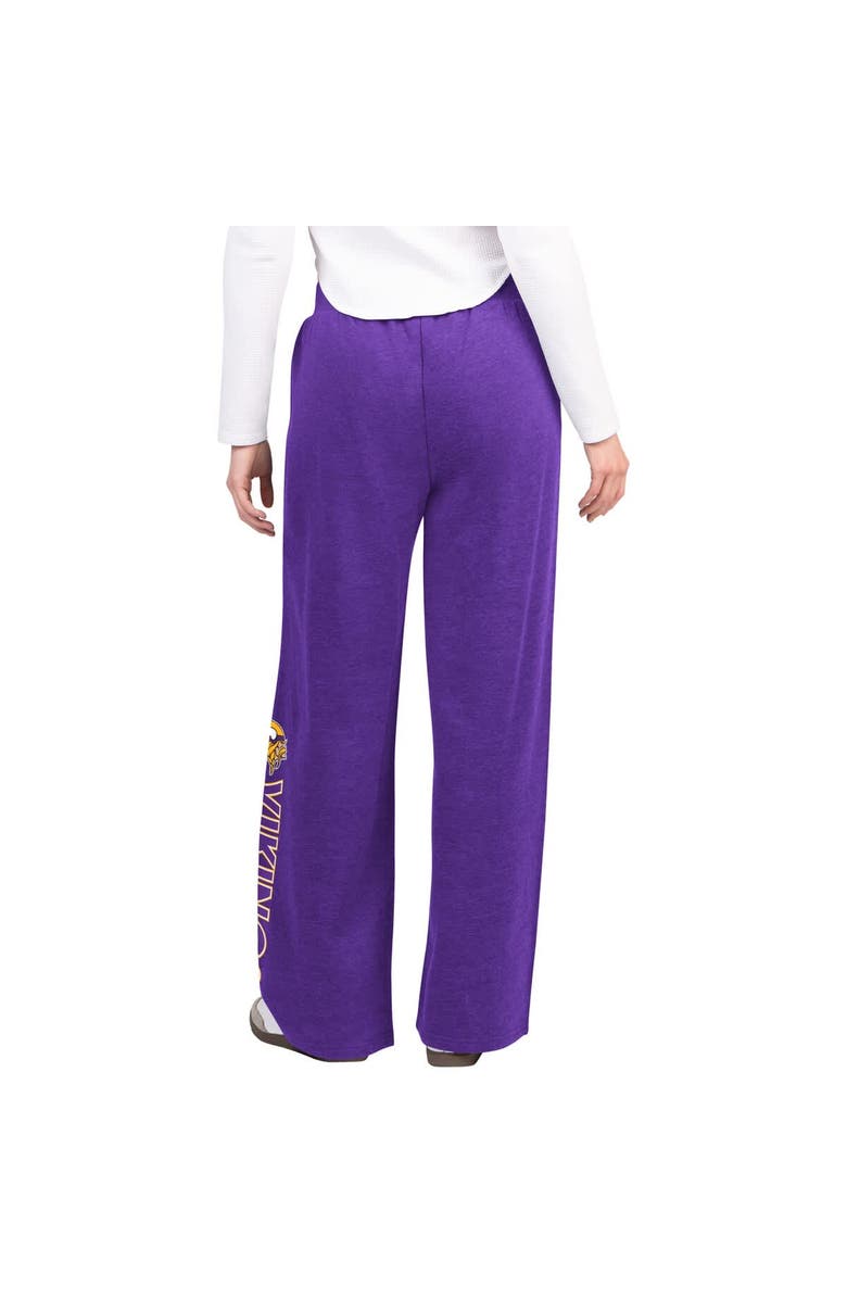 G-III 4HER BY CARL BANKS Women's G-III 4Her by Carl Banks Purple Minnesota Vikings Field Wide Leg Sweatpants, Alternate, color, Purple
